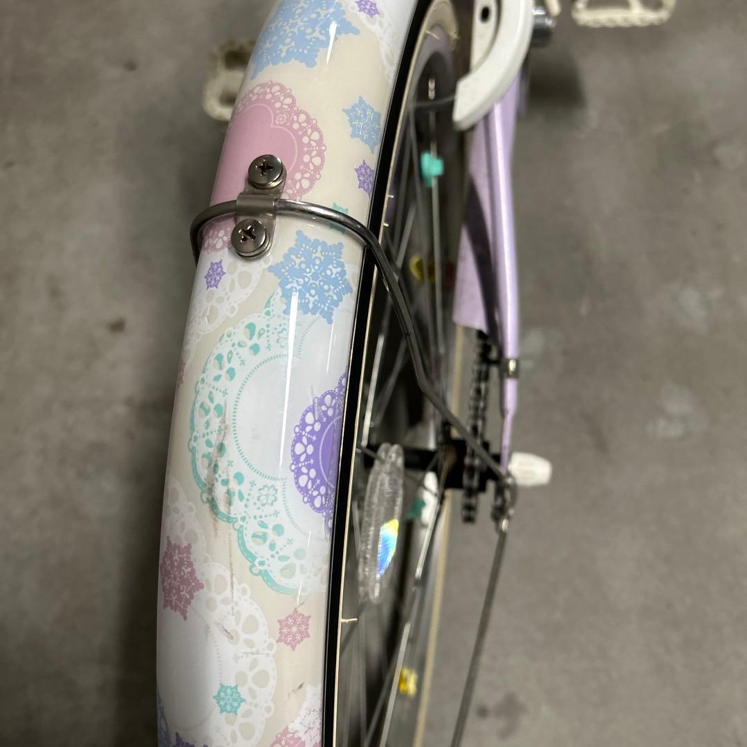 【くくる】子供用自転車 ラベンダー色　22インチ