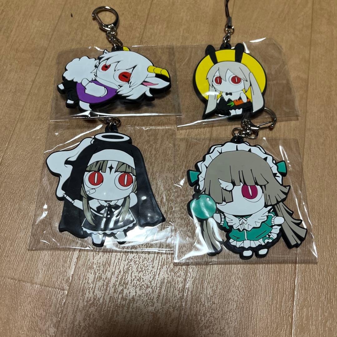 ピノキオピー アイマイナ ラバーキーホルダー+ラバーストラップセット