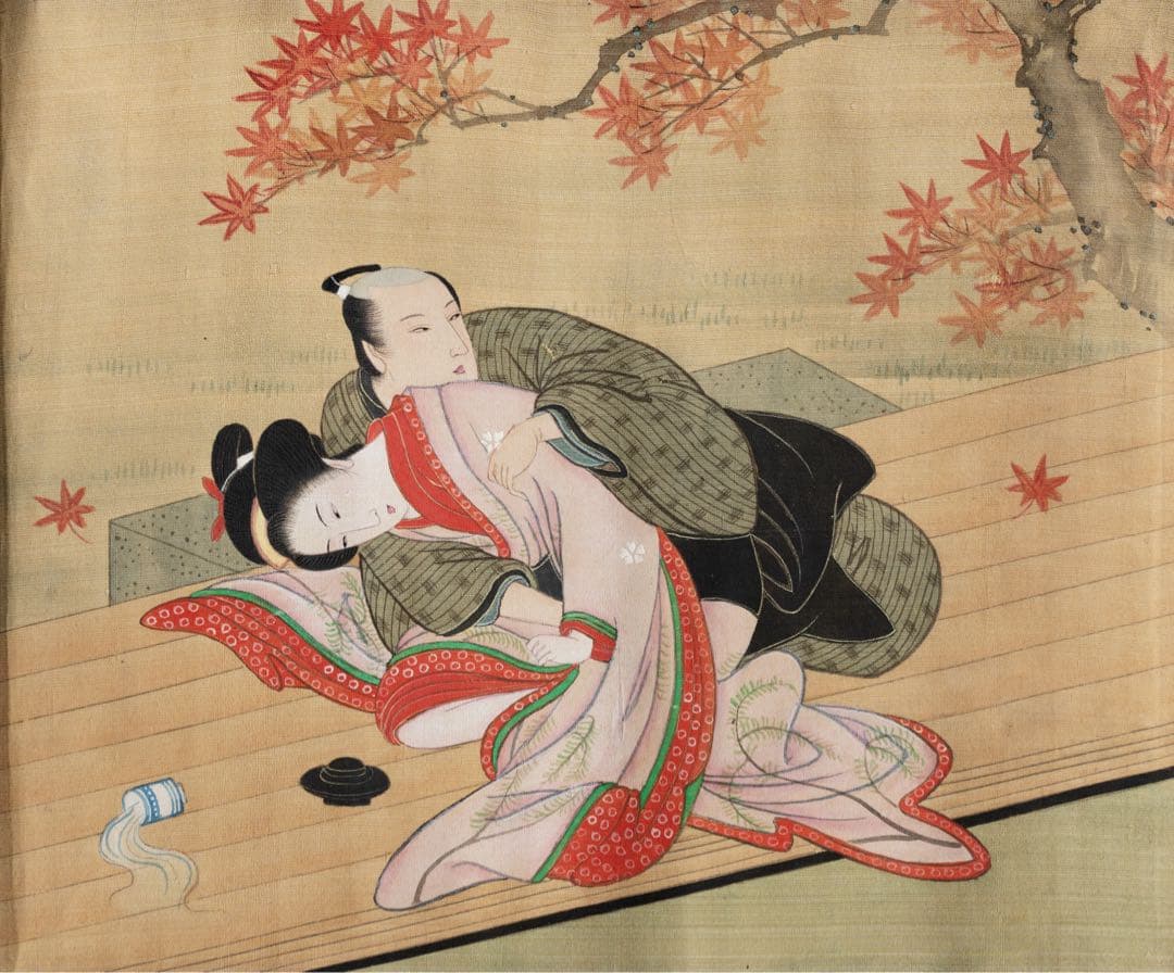 肉筆春画帖 全12圖 浮世絵 明治期 肉筆 美人画 春画 ukiyoe 艶本
