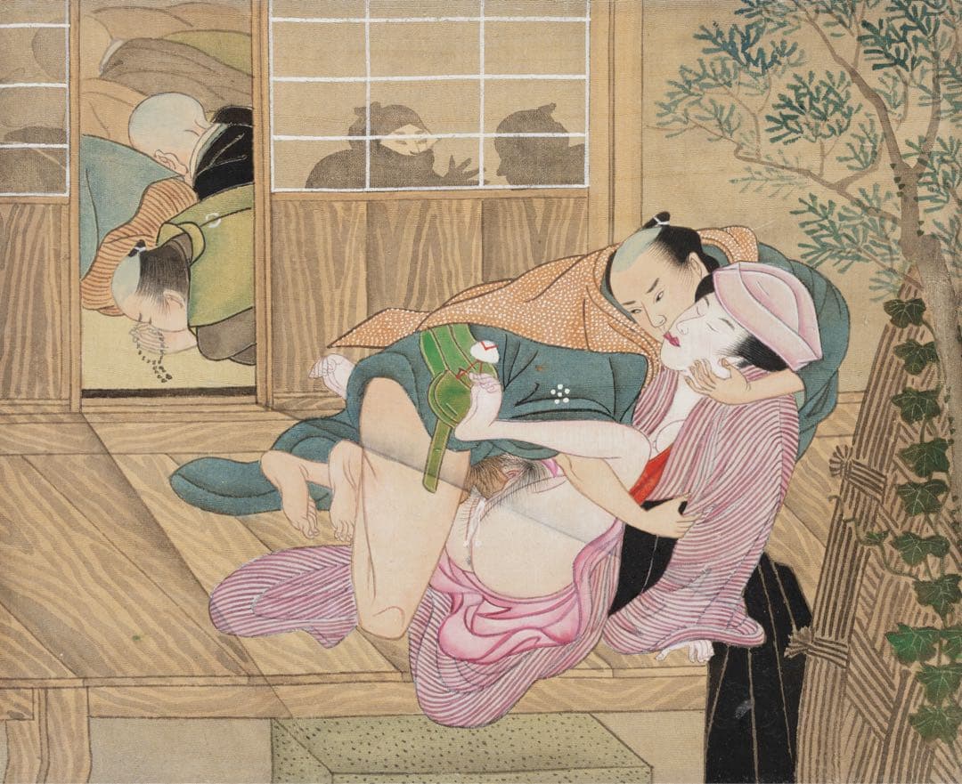 肉筆春画帖 全12圖 浮世絵 明治期 肉筆 美人画 春画 ukiyoe 艶本