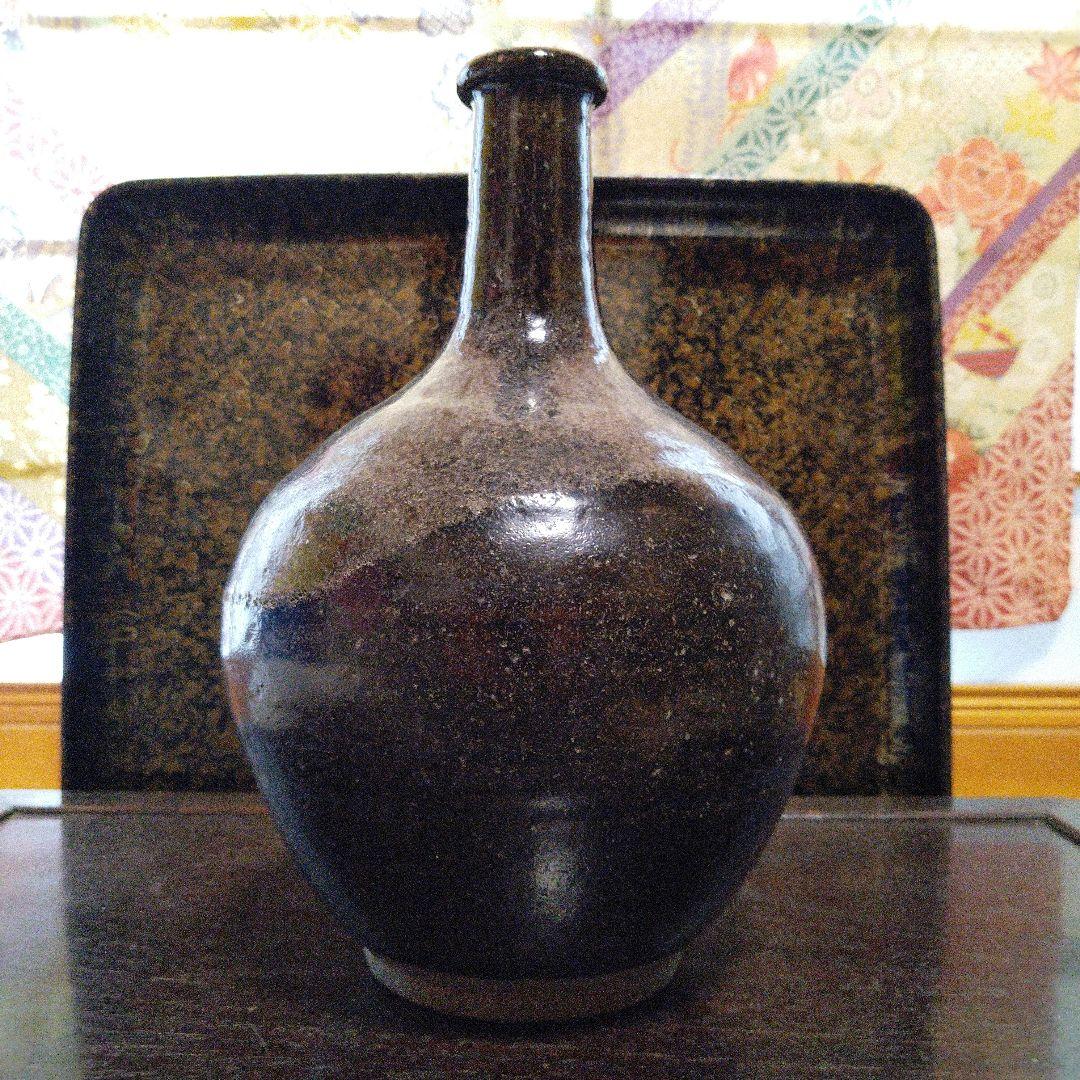 NO355 鍛冶町焼　徳利　岩手県