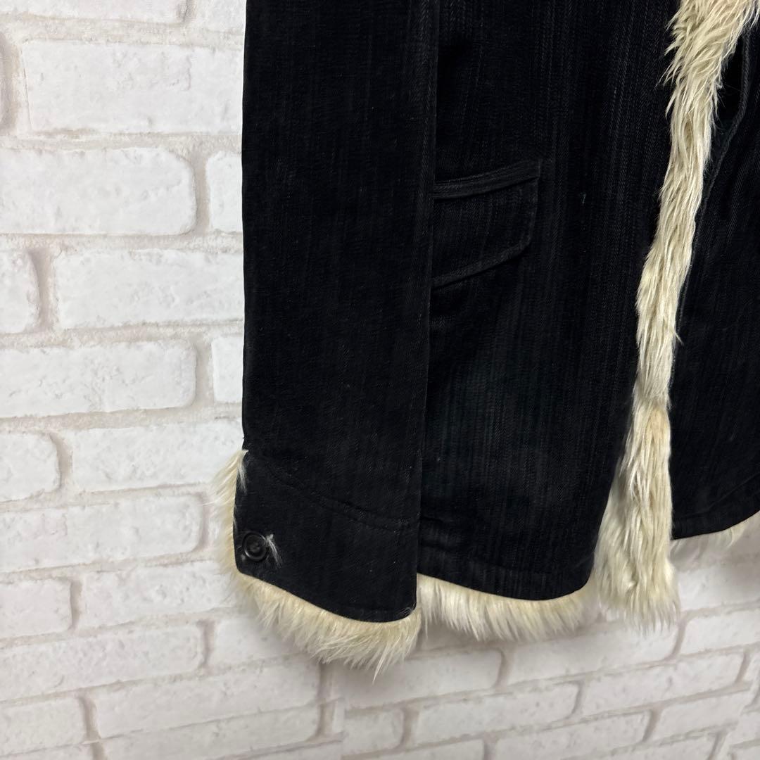 MONSIEUR NICOLE ファージャケット　お兄系　平成　y2k 黒