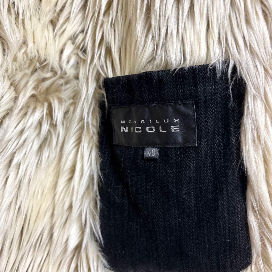 MONSIEUR NICOLE ファージャケット　お兄系　平成　y2k 黒