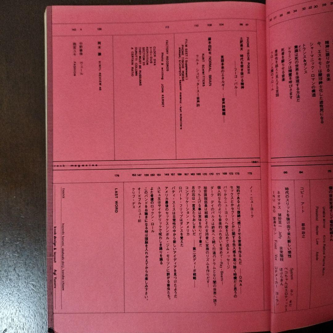 激レア 昭和56年1月1日発行 rock magazine 第35号