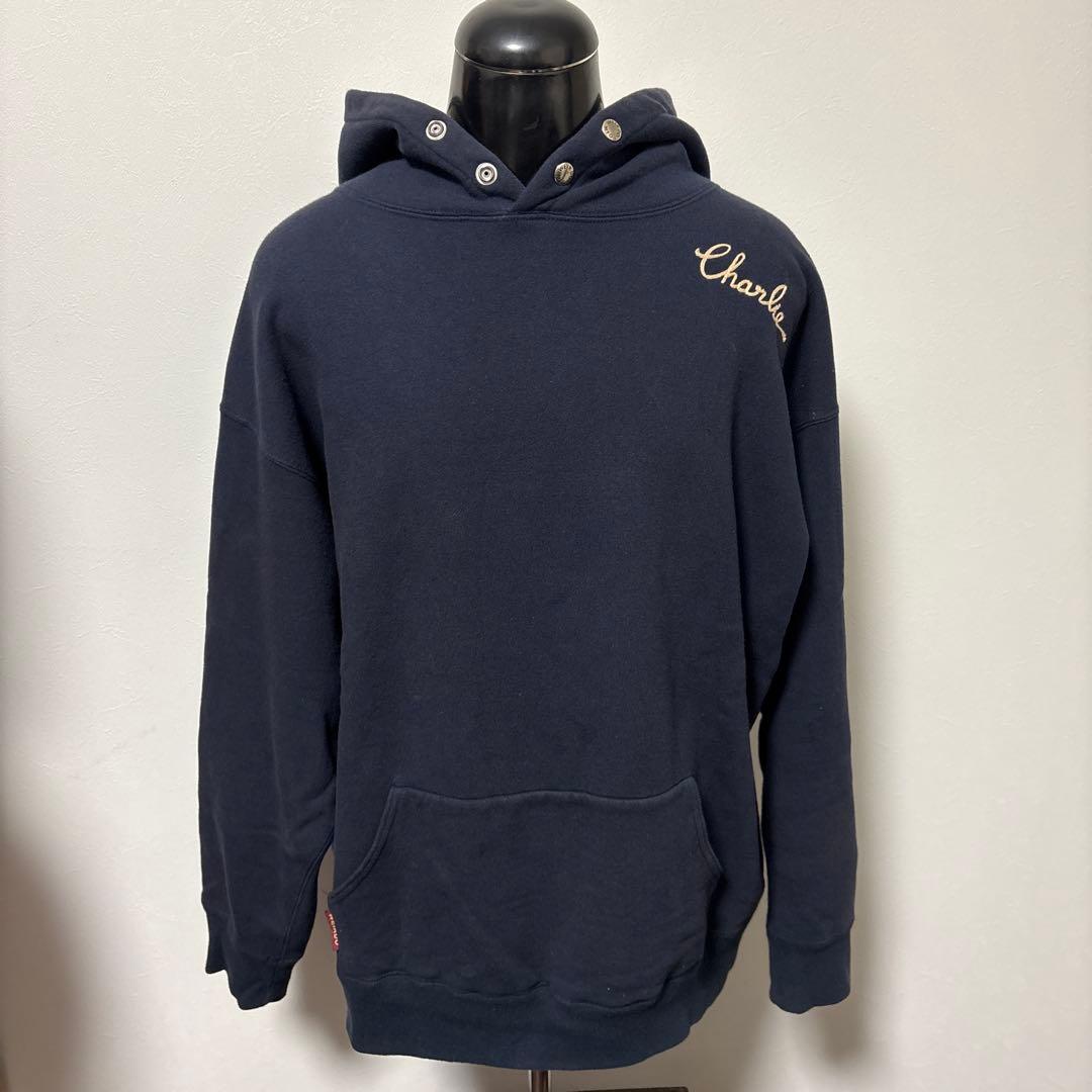 WEIRDO ウィアード 40'S スナップ スウェットパーカー　ネイビー　M