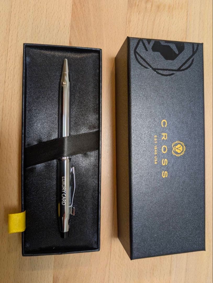 ラグジュアリーカード特典 CROSS ボールペン黒 - メルカリ