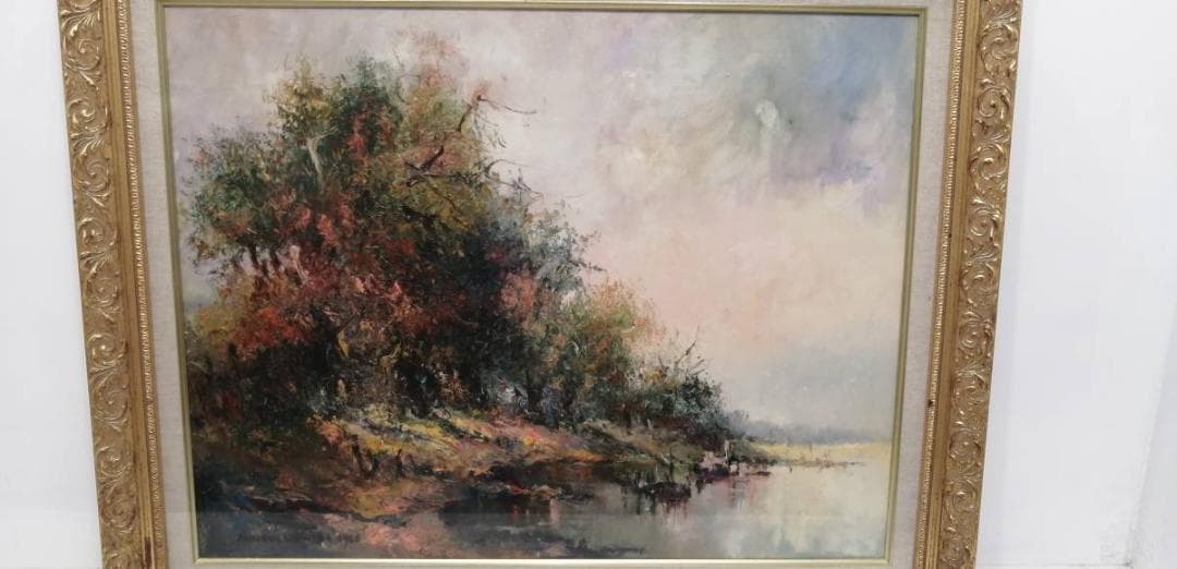 40%【真作】 アンナ・オルシェウスカ 風景 1988年 ポーランド N-9