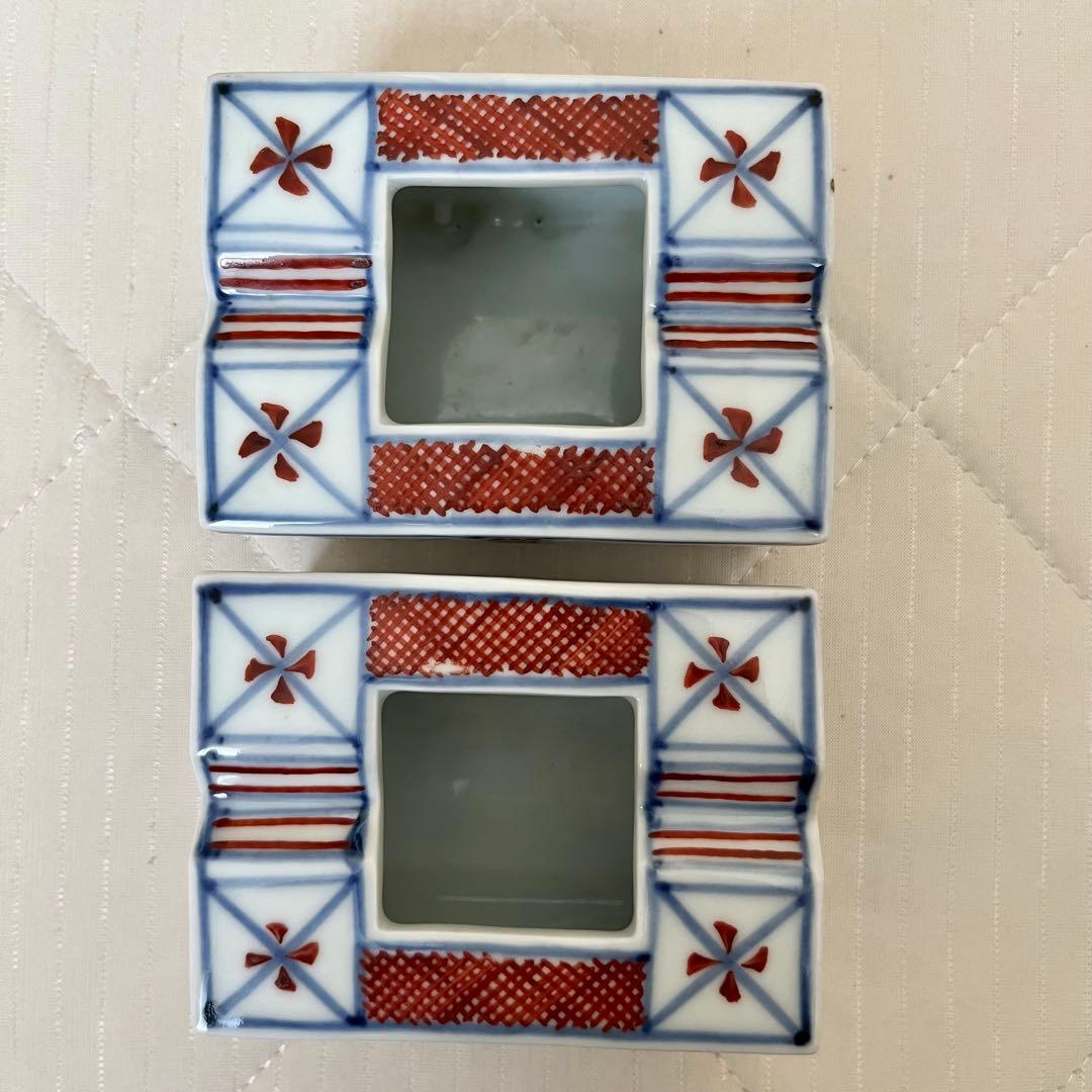 人間国宝 富本憲吉？ 色絵 灰皿 2個セット 木箱付き