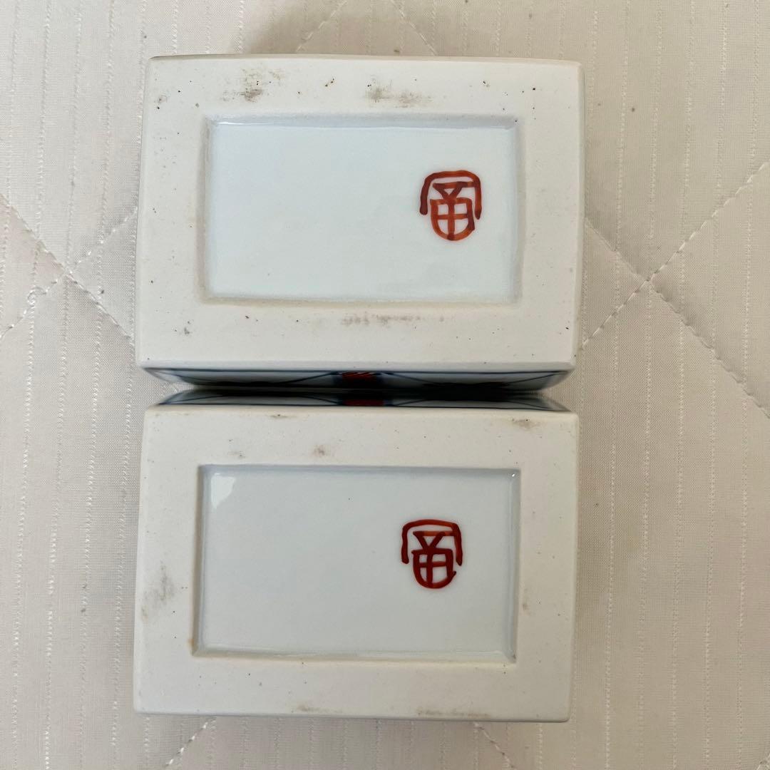 人間国宝 富本憲吉？ 色絵 灰皿 2個セット 木箱付き