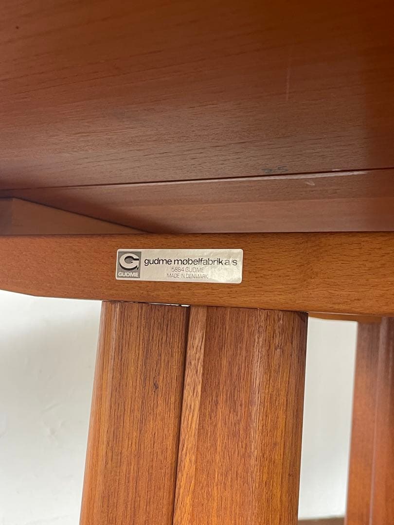 北欧 デンマーク ヴィンテージ gudme チーク エクステンション テーブル