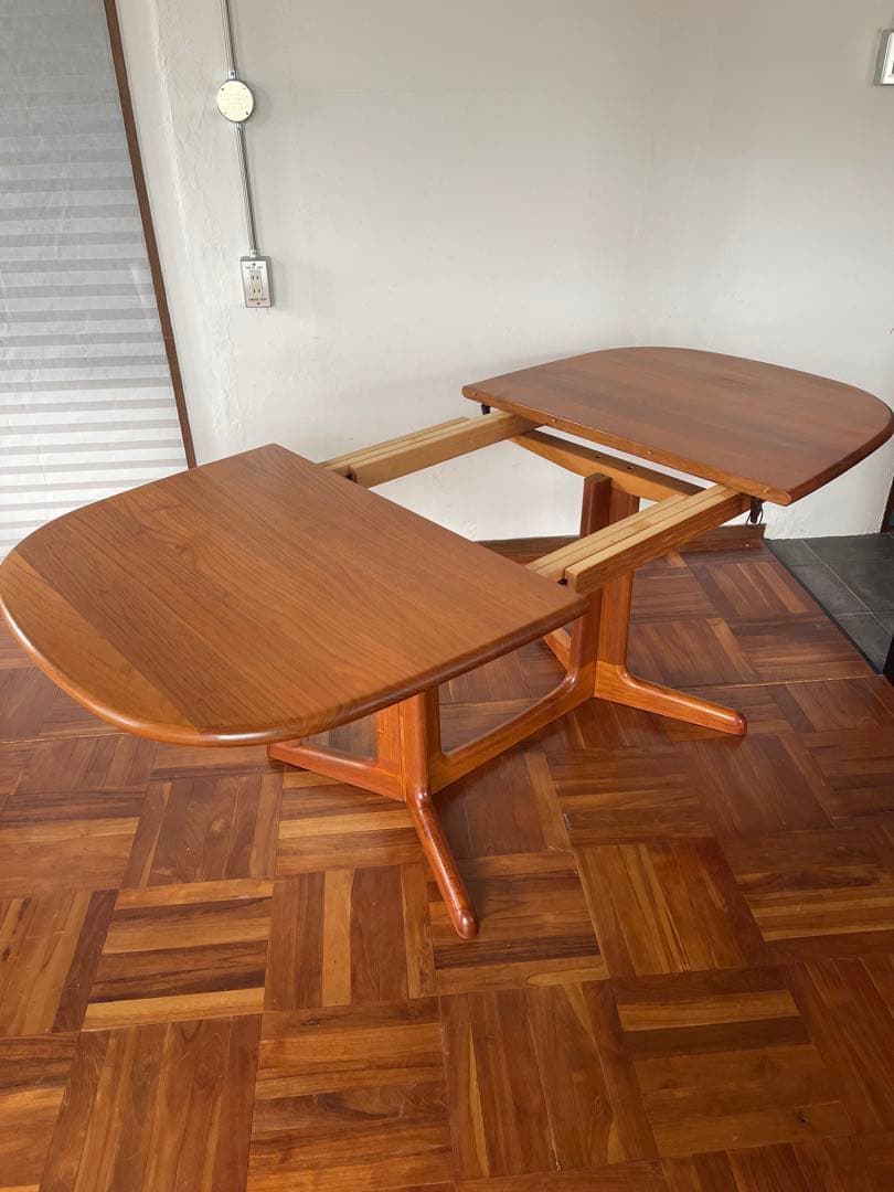 北欧 デンマーク ヴィンテージ gudme チーク エクステンション テーブル
