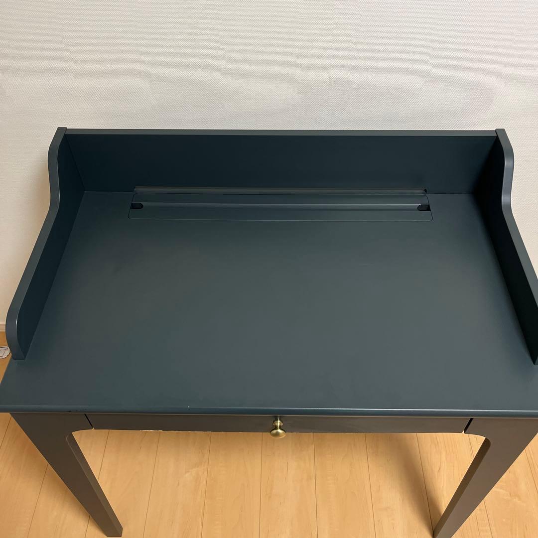 【IKEA】LOMMARP ロマルプ　デスク　ダークブルーグリーン