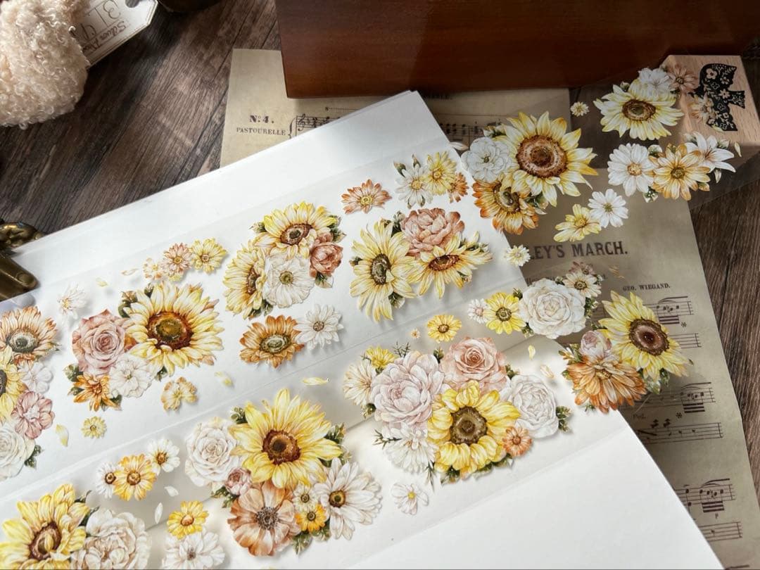 梦岛日记《向阳》海外マスキングテープ　マステ 【2318】