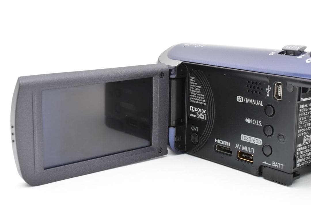 【極美品】Panasonic ビデオカメラ HC-V300M ブルー　ほぼ新品☆