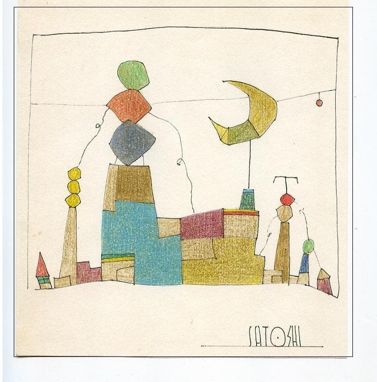 絵　【赤い実を運ぶ鳥さん】