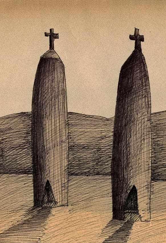 絵　【赤い実を運ぶ鳥さん】