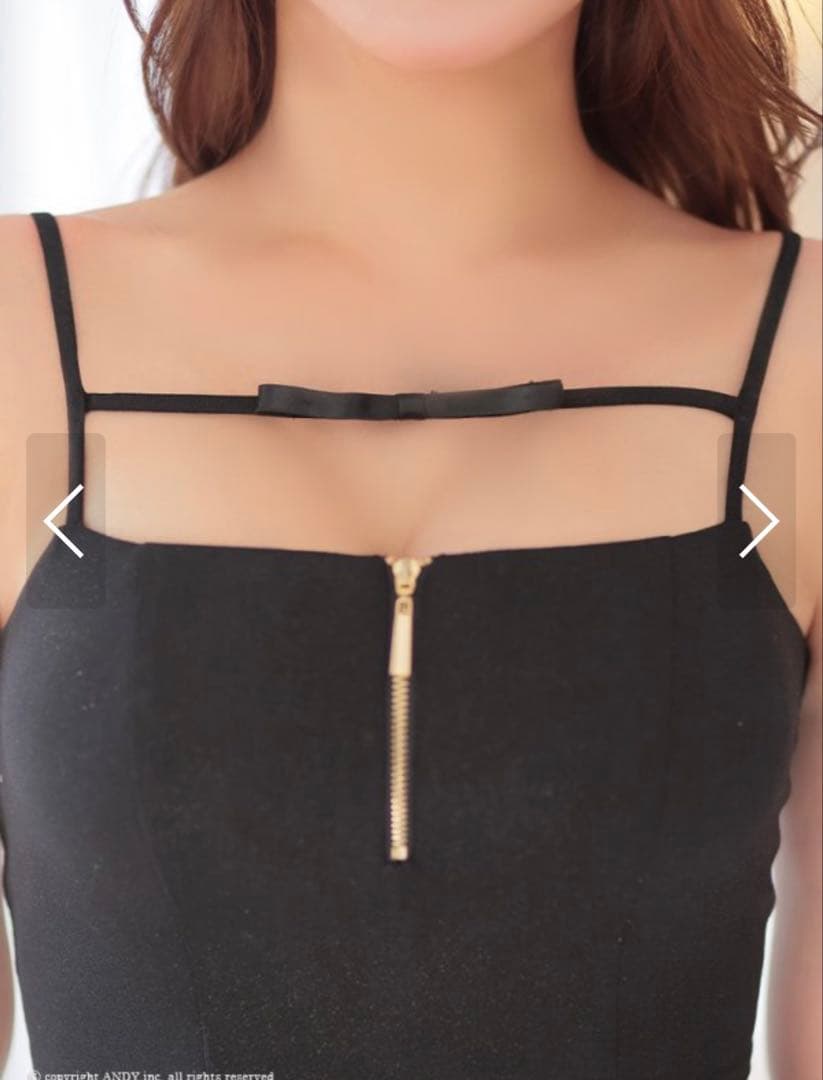 Sugar ブラックリボン付きドレス