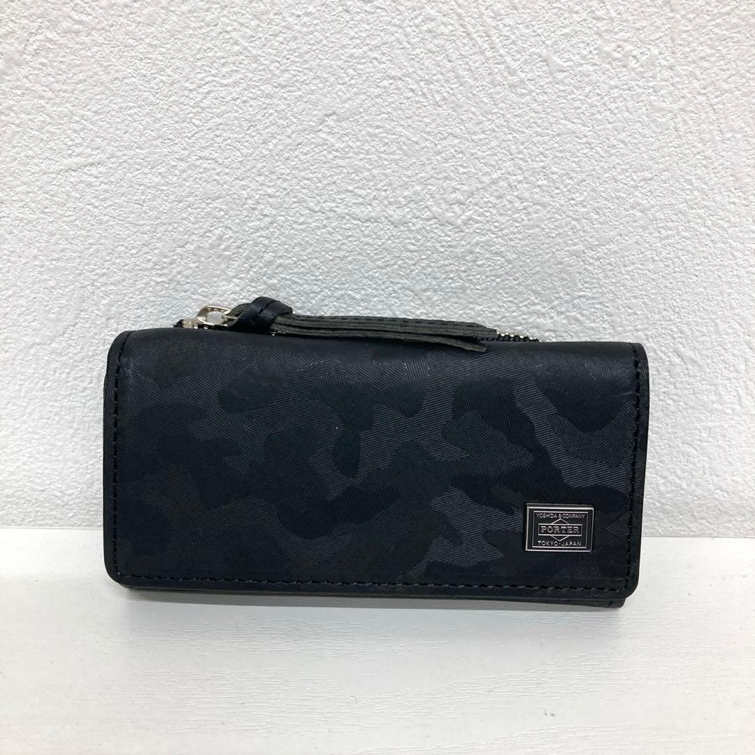 新品 PORTER キーケース コインケース ワンダー 迷彩 ブラック