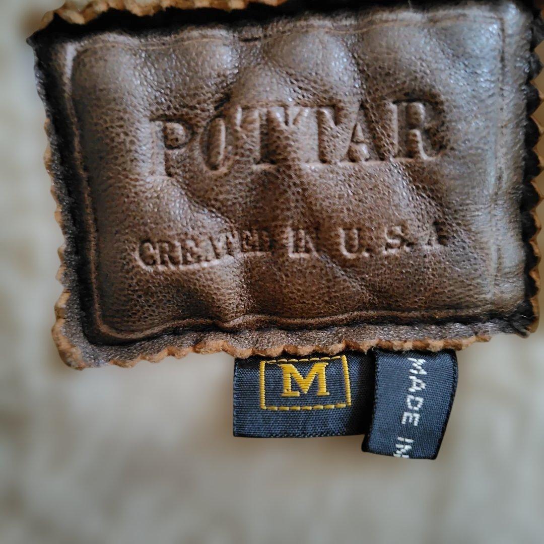 USA製 羊革 リアルムートンジャケット B3 B-3 US ARMY ワッペン - メルカリ