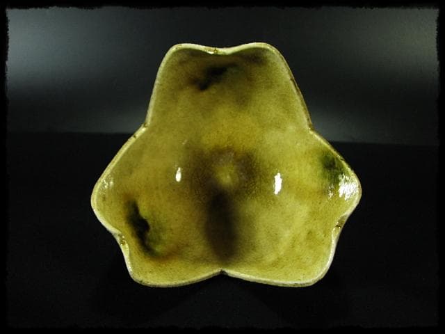 黄瀬戸 割山椒 向付 4客 加藤 作助 茶道具 懐石 d171