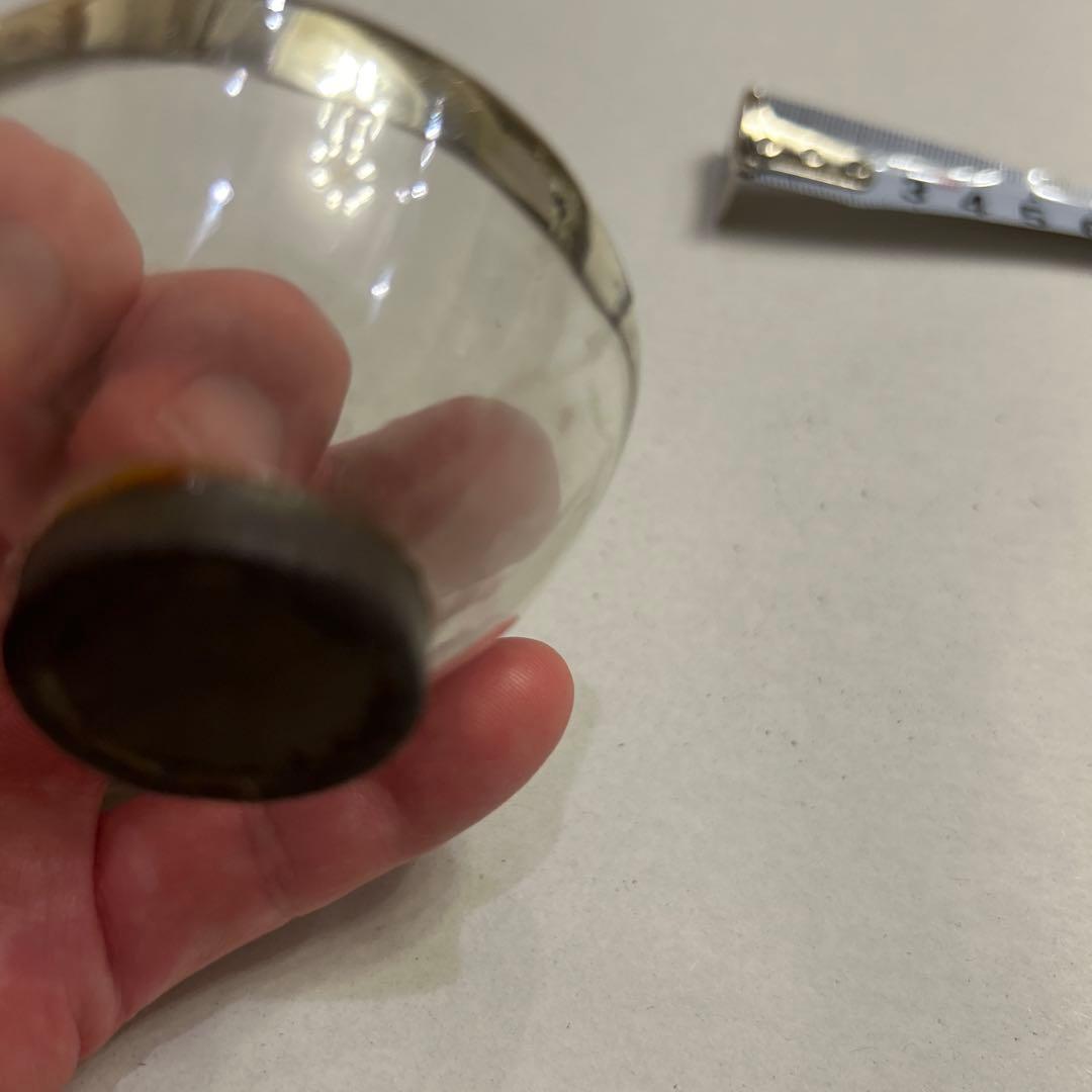 値引き】大正ガラス 盃 お猪口 吹きガラス 気泡ガラス クリアガラス 蔵出し