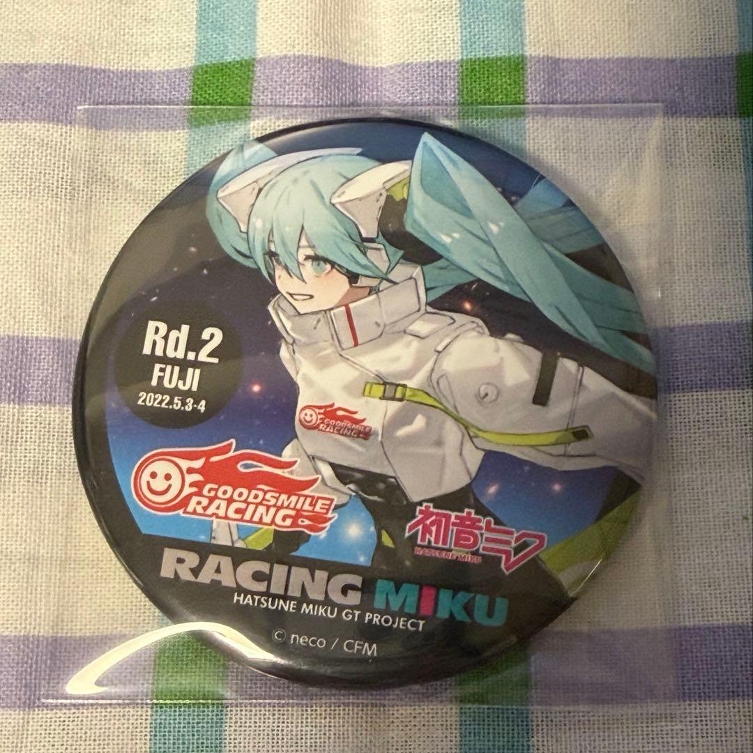 初音ミク レーシングミク 2022ver 缶バッジ ② レーシングミク 2021Ver. ビッグ缶バッジ 1 キービジュアル/2 キー
