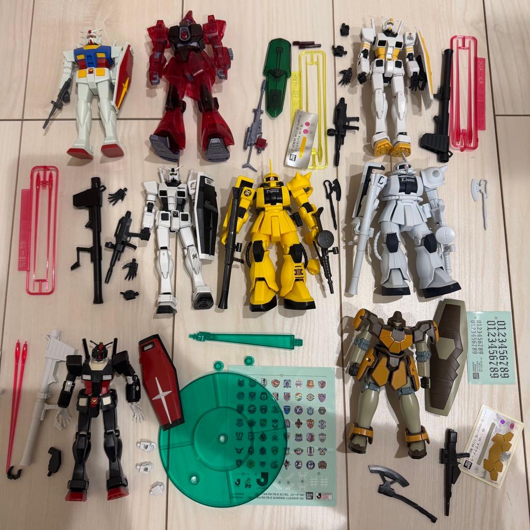 ガンプラ ジャンク品 8体まとめ売り ガンダム ザク ガルバルディ