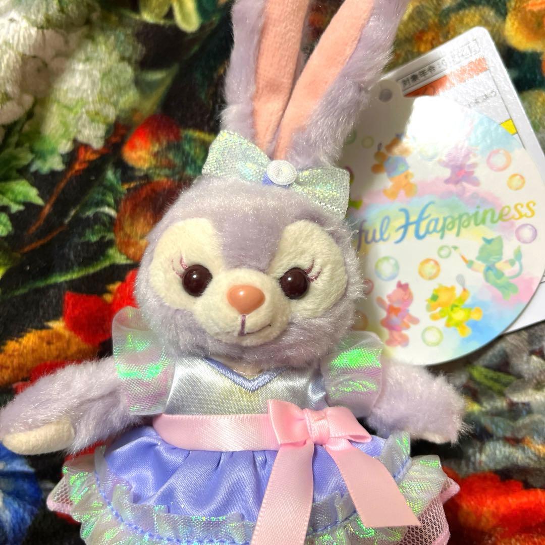 ダッフィー&フレンズカラフルハピネス20周年ステラルーぬいぐるみバッジ