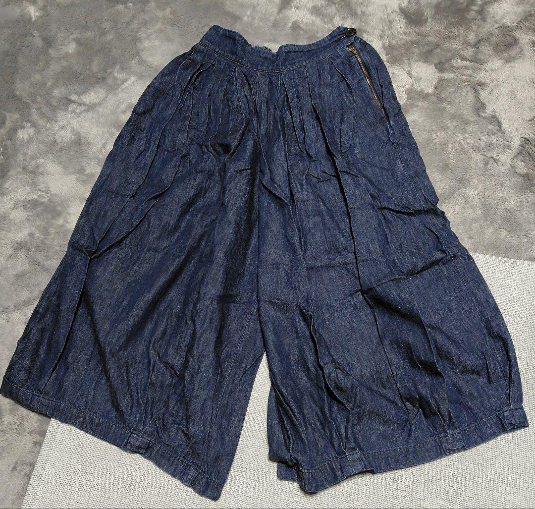 HARVESTY ハーベスティ　綿麻デニム　サーカスキュロット