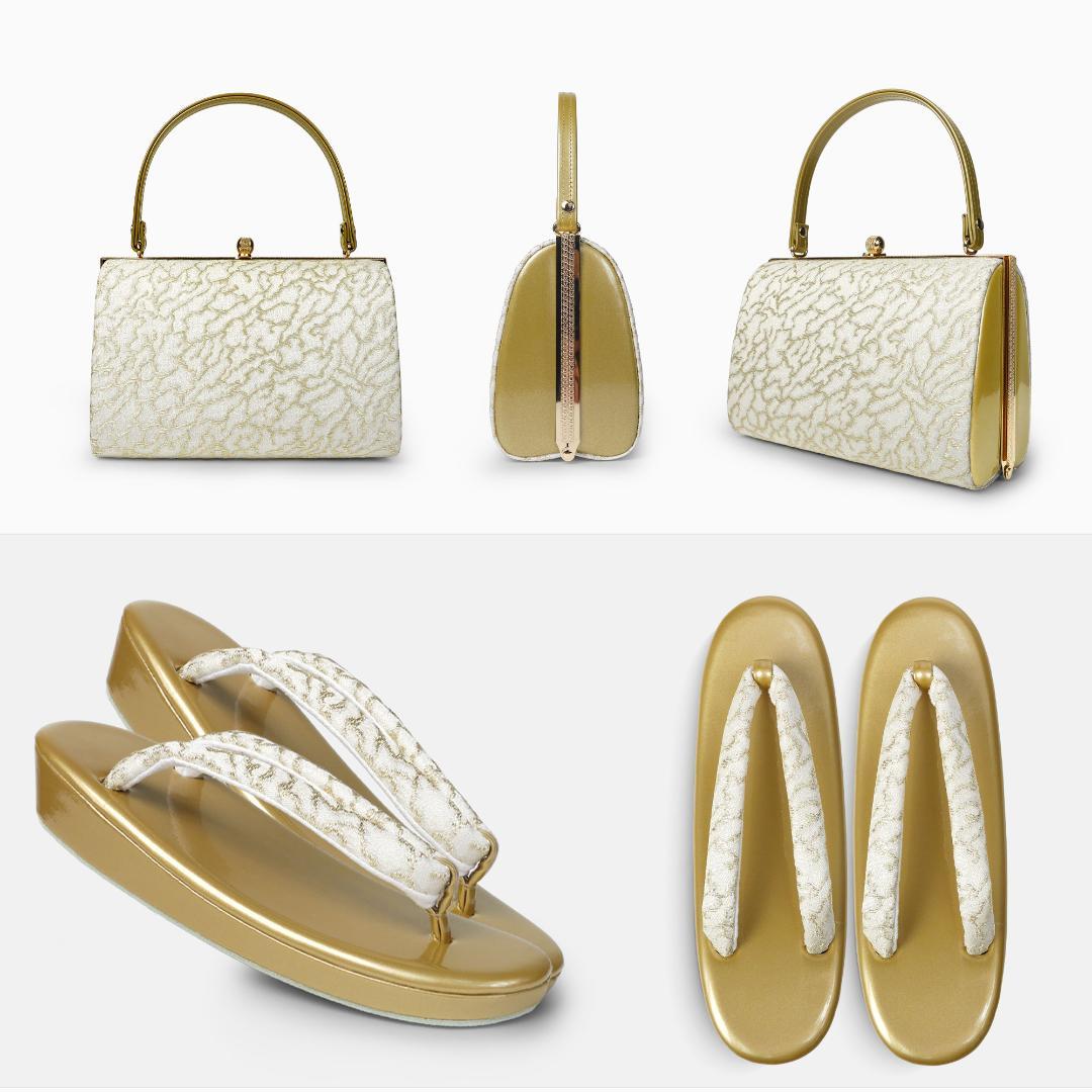 和装 草履バッグセット フォーマル 帯地 結婚式 留袖 uzouri24-G