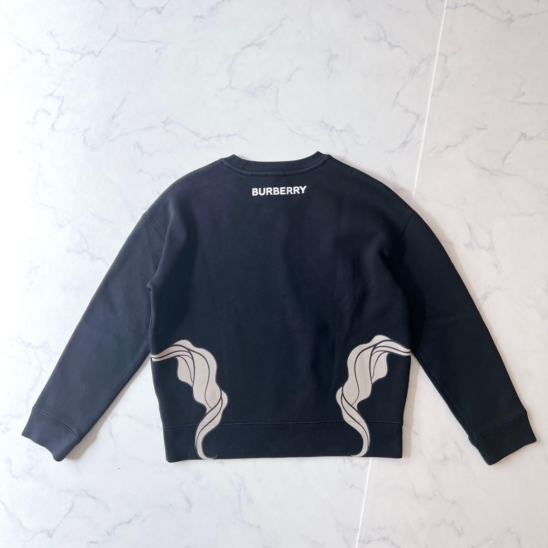【良品】BURBERRY バーバリー スウェット 140 トレーナー　馬　黒