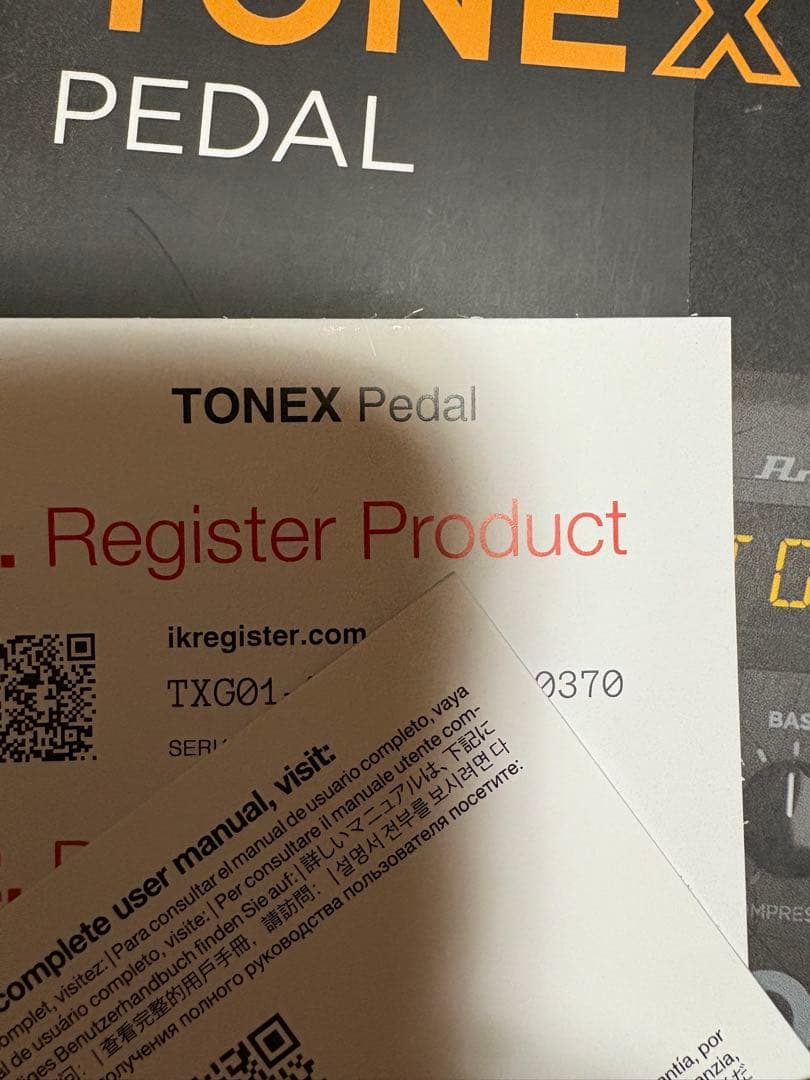 IK Multimedia TONEX pedal ライセンス解除済