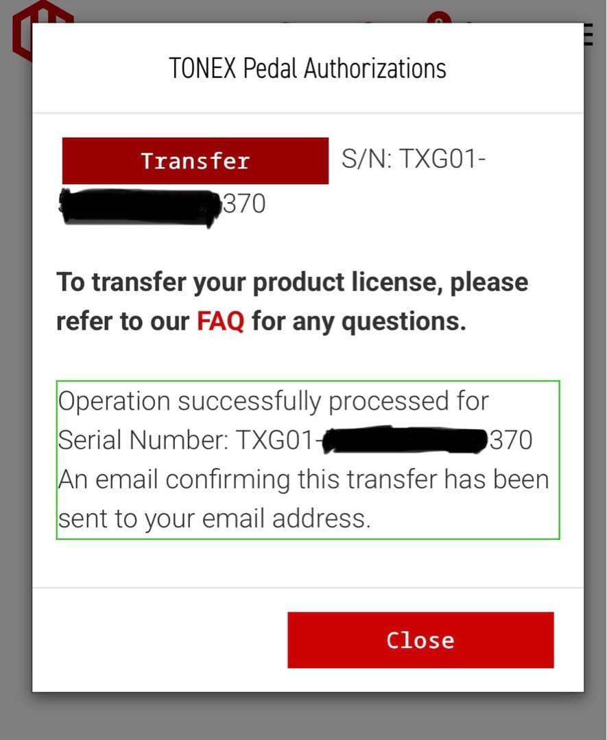 IK Multimedia TONEX pedal ライセンス解除済
