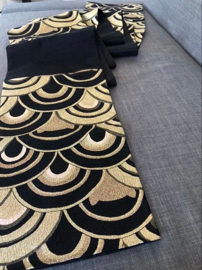 成人式振袖セット ブランド(きもの道楽) 袋帯（ツモリチサト）猫柄