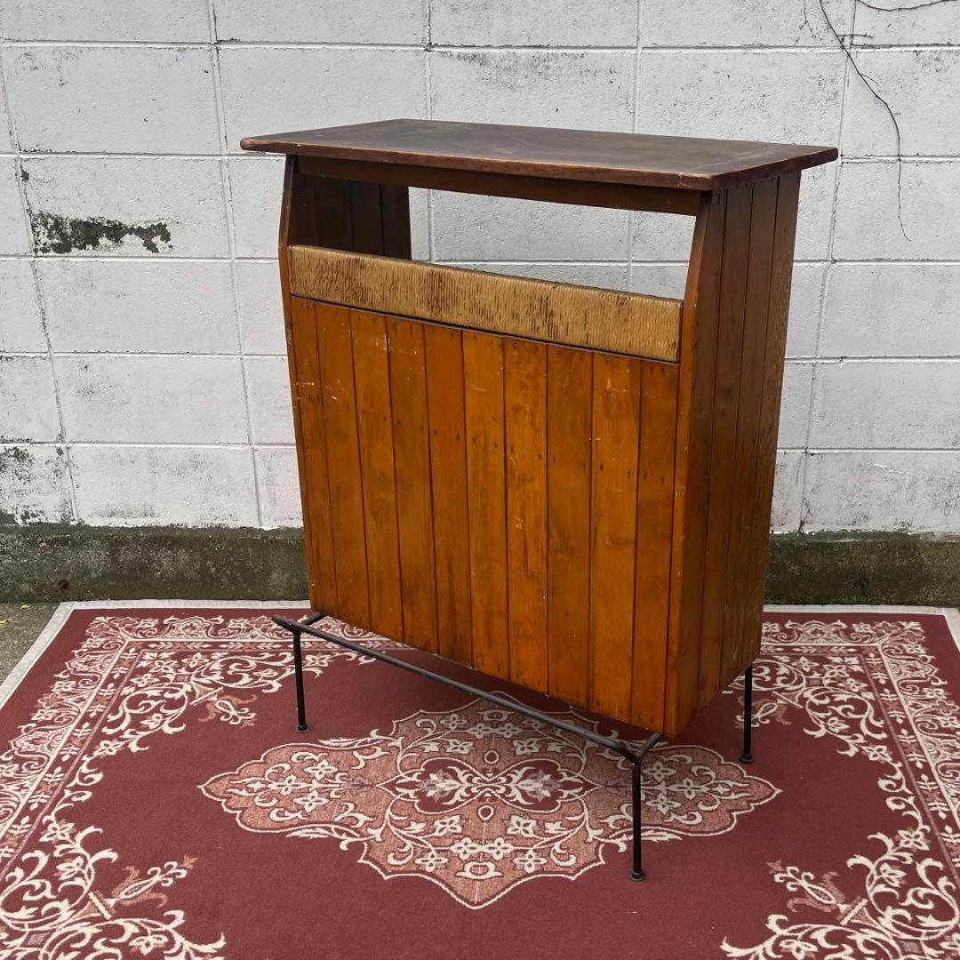 50s60sビンテージ品◾️鉄アイアンベース カウンターテーブル 古家具 店舗什器 50s60sビンテージ品◾️鉄アイアンベース カウンターテーブル 古家具