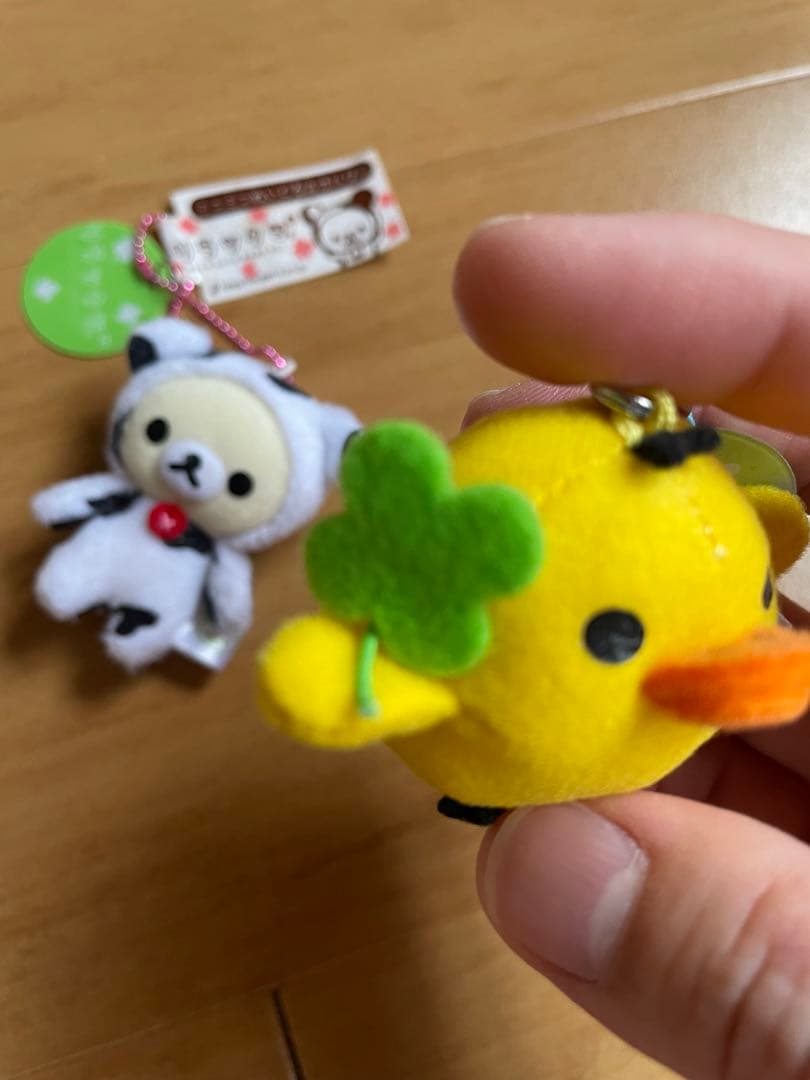 激レア　リラックマ　ミニミニぬいぐるみホルダー♡携帯クリーナーセット☆未使用品