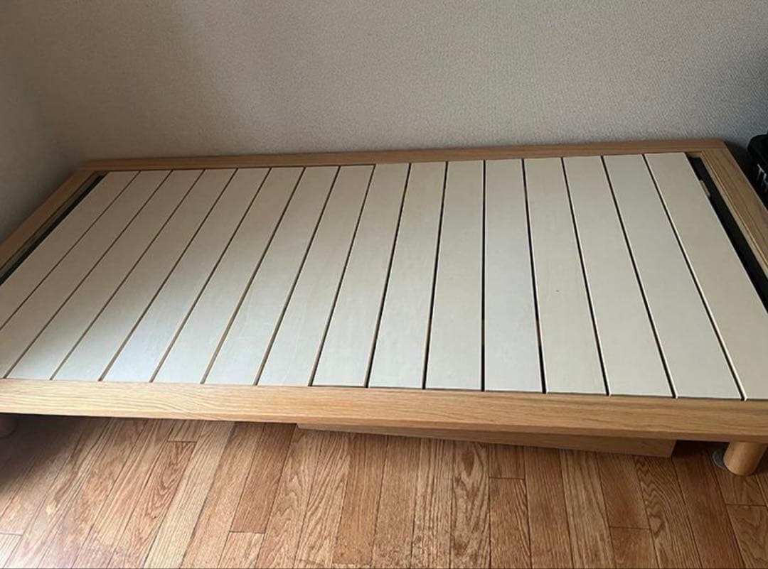 無印良品 シングル ベッドフレーム 脚つき