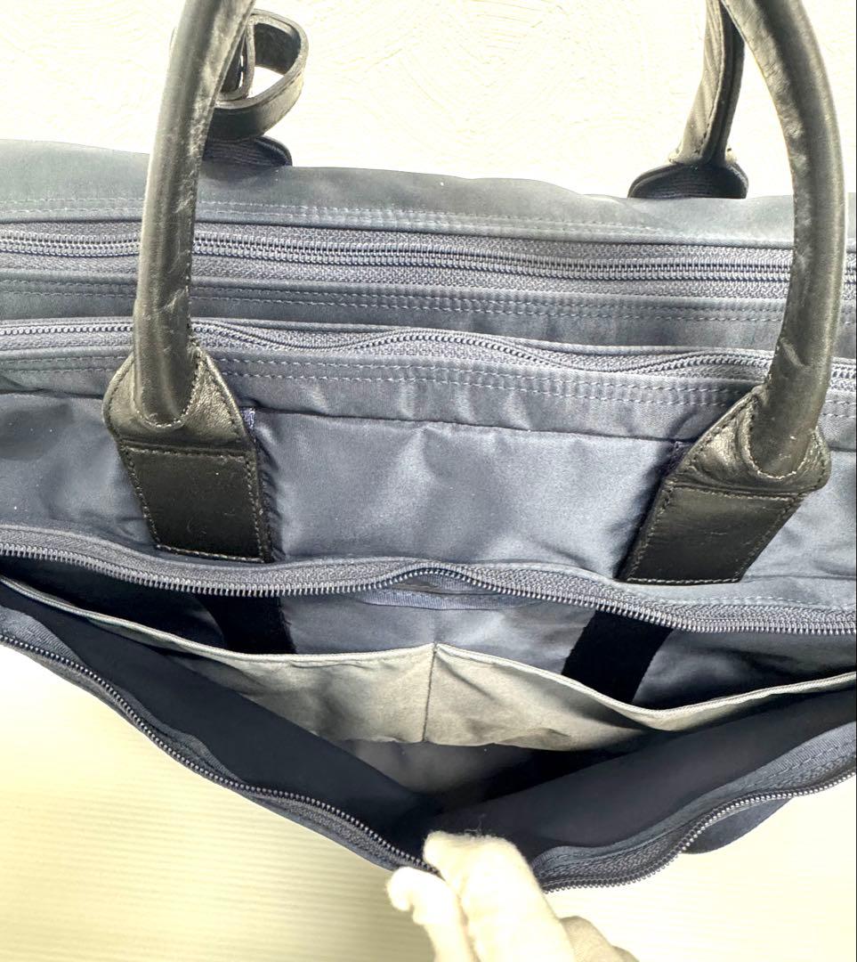 【美品 】PORTER TIME タイム 3WAY ネイビー ビジネスバッグ