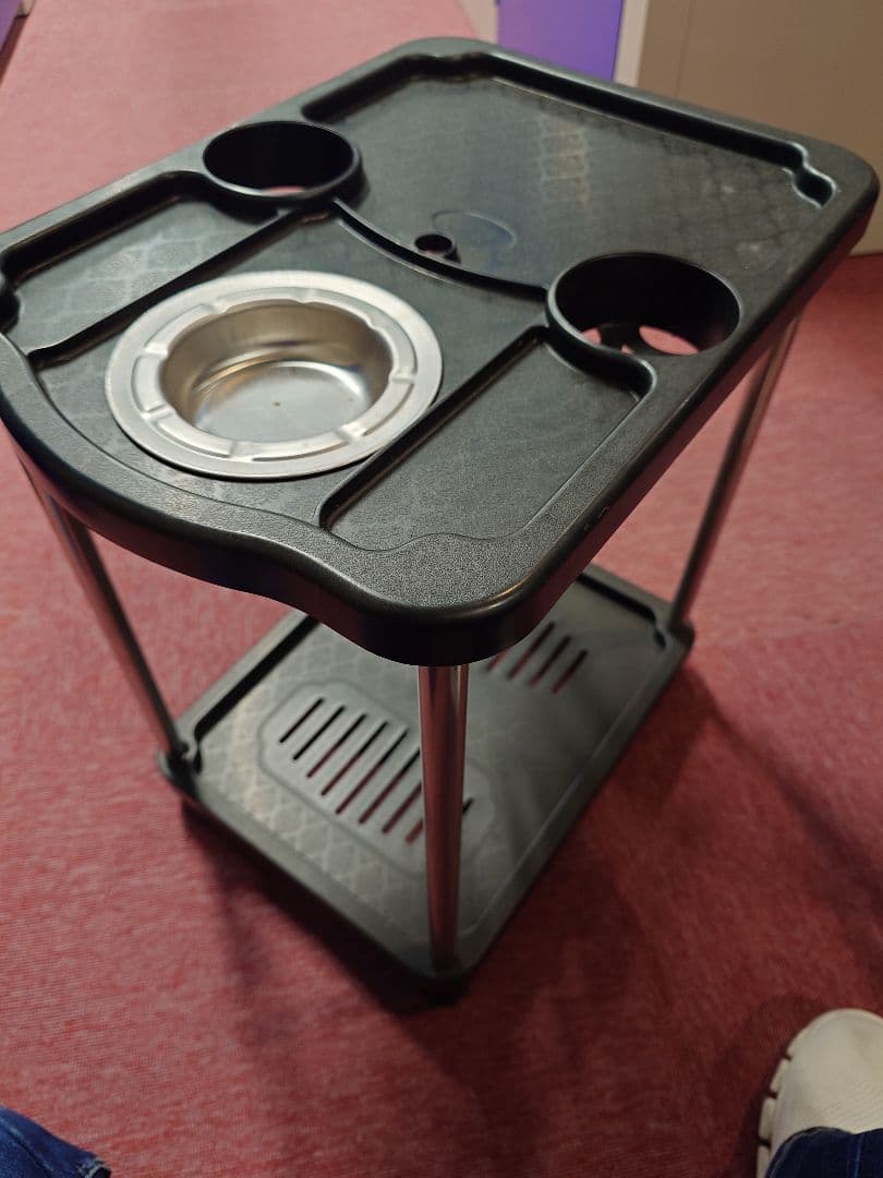 全自動麻雀テーブル 青 ベルベットカバー＋サイドテーブル付き