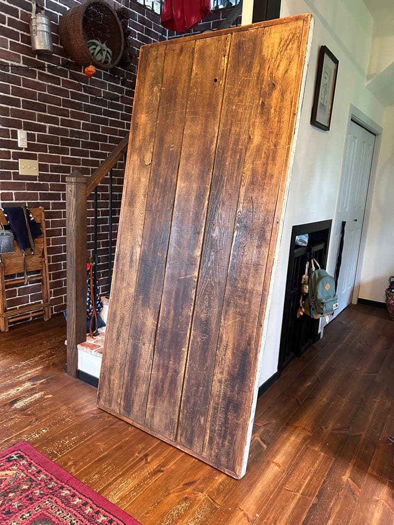 週末１０％OFF！希少一点物⭐︎送料込み⭐︎アンティークテーブル 輸入古材天板