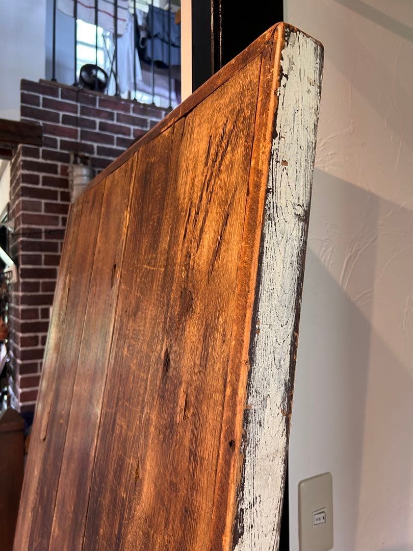 週末１０％OFF！希少一点物⭐︎送料込み⭐︎アンティークテーブル 輸入古材天板
