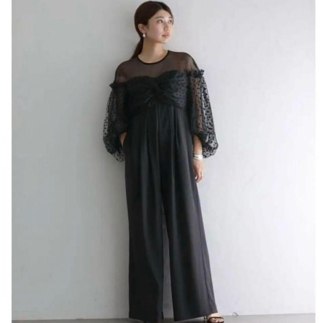 【ANDRESD】flocky dot pants dress