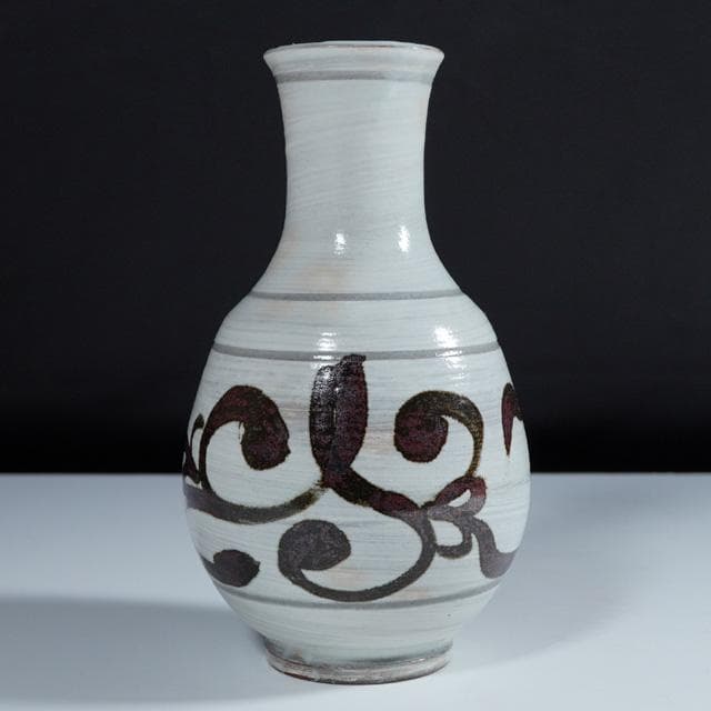 永楽即全　唐草花入　共箱　茶道具　永楽善五郎　千家十職　鶏龍山　花器