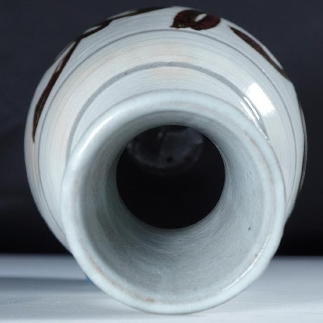 永楽即全　唐草花入　共箱　茶道具　永楽善五郎　千家十職　鶏龍山　花器