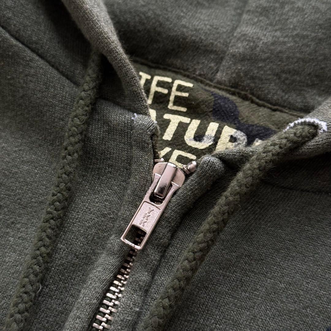 USA製 FREE CITY フリーシティー ジップパーカー 木村拓哉 グリーン