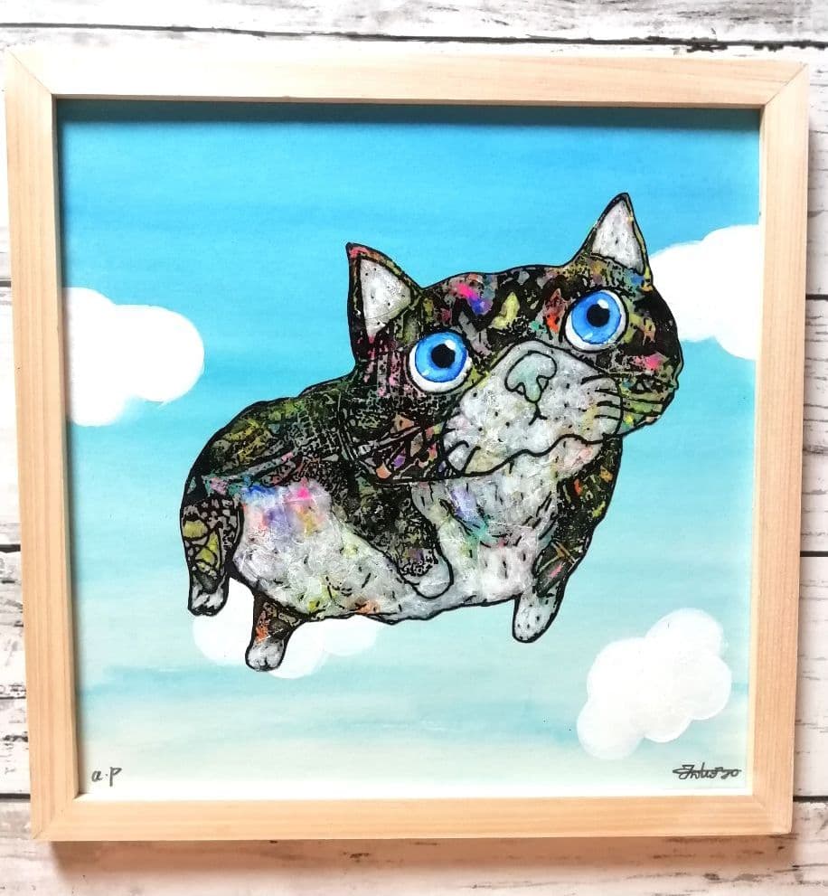 修正作品　プカプカ猫