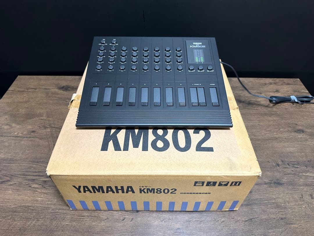 未使用に近い美品 YAMAHA KM802 アナログミキサー 取り扱い説明書付き