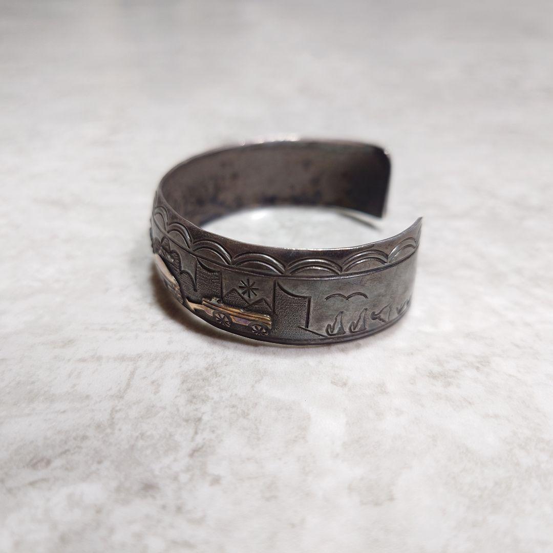 NAVAJO TA BEGAY バングル 12KGF SILVER925