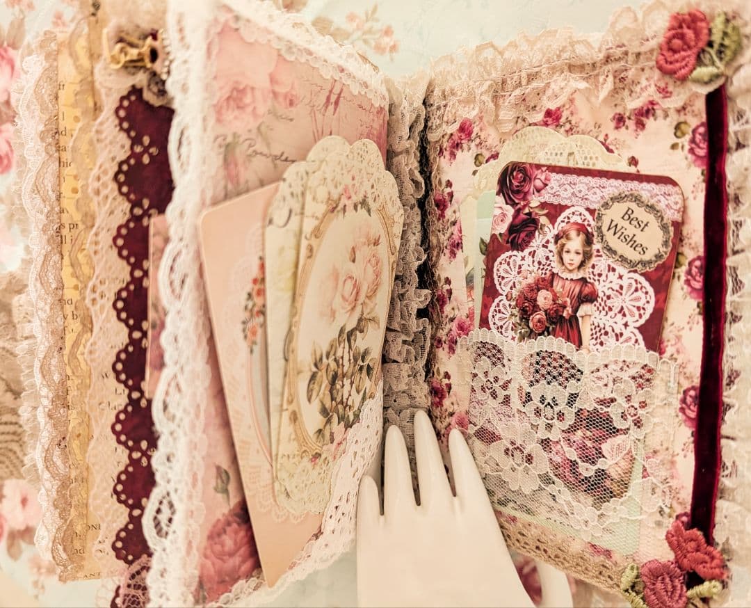 薔薇とレースのビクトリアンスィートジャンクジャーナル*Infinity*