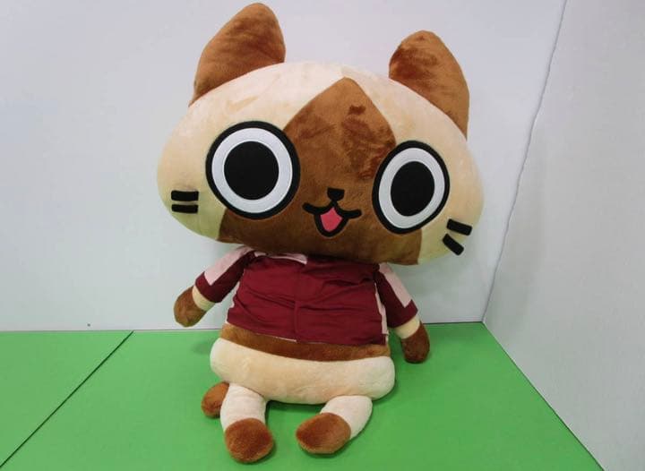 等身大アイルー ぬいぐるみ セブンイレブンユニフォーム着用 ver.